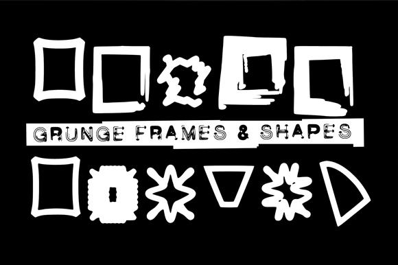 Grunge Frames Font