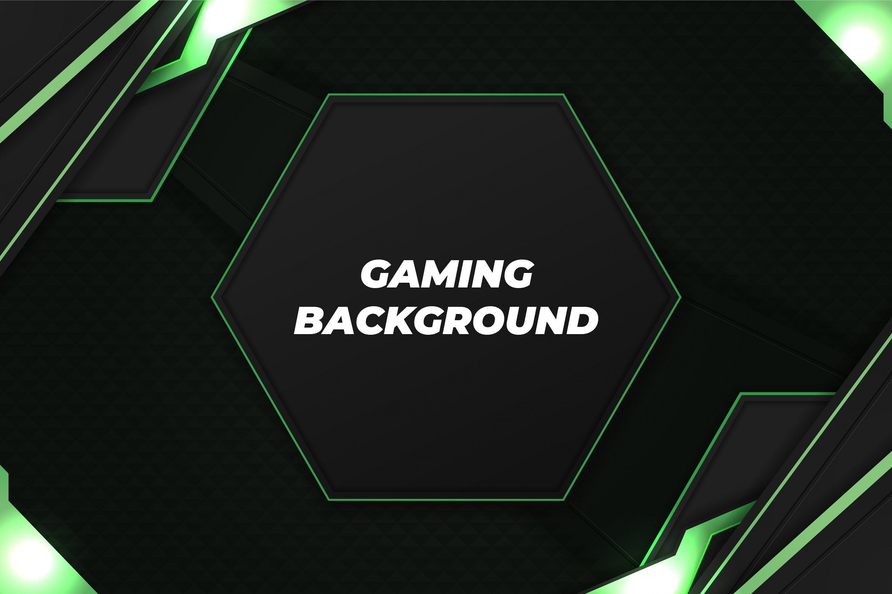 Modern Gaming Background Black and Green