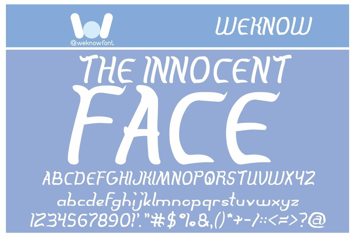 The Innocent Face Font