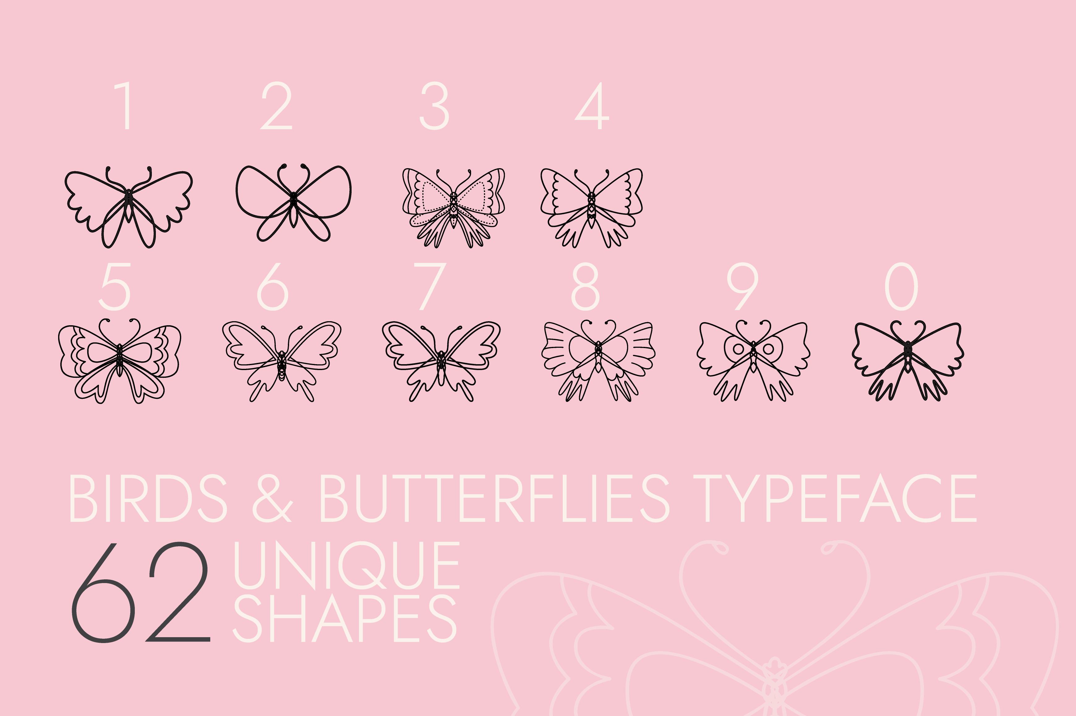 Birds and Butterflies Font