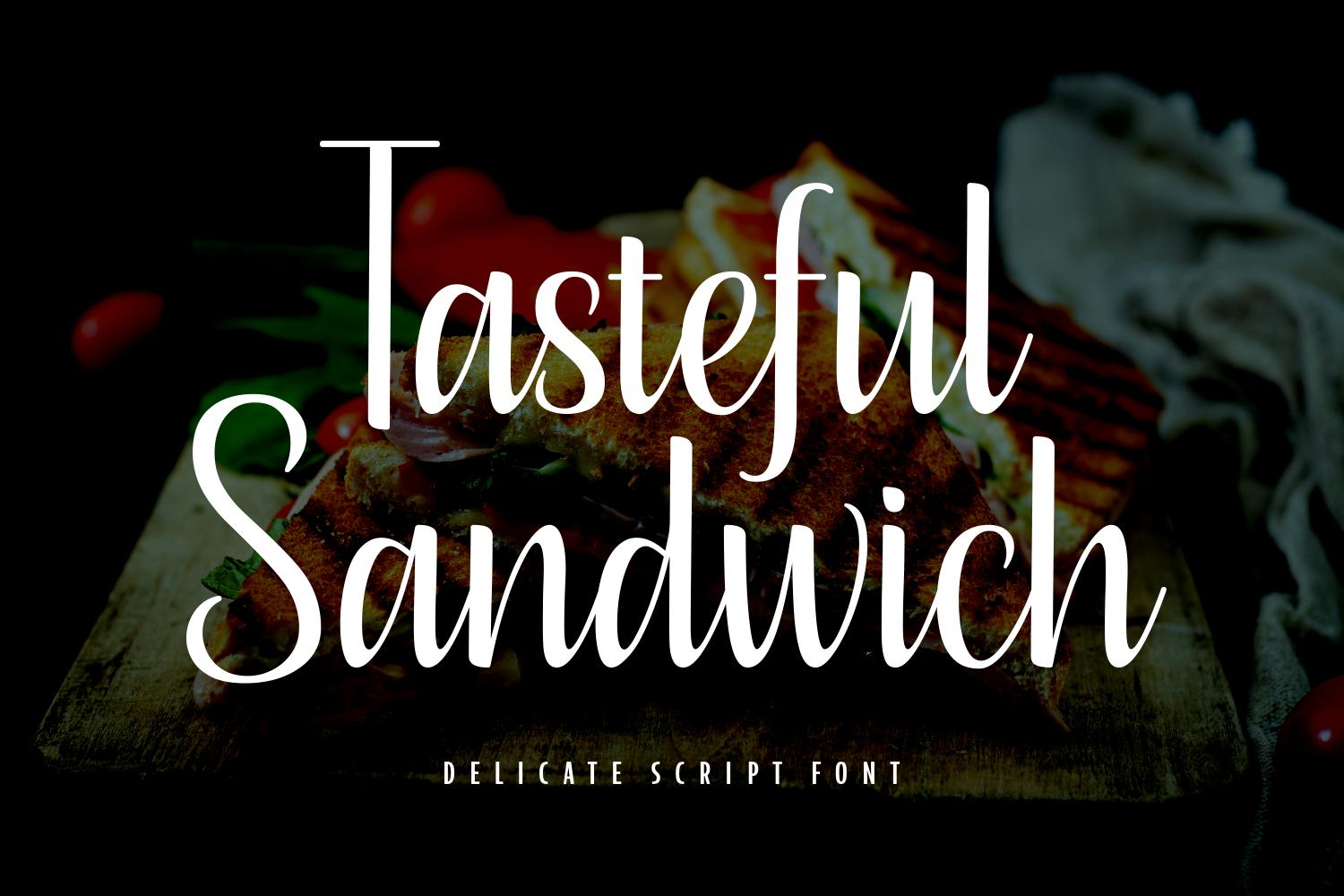 Tasteful Sandwich Font