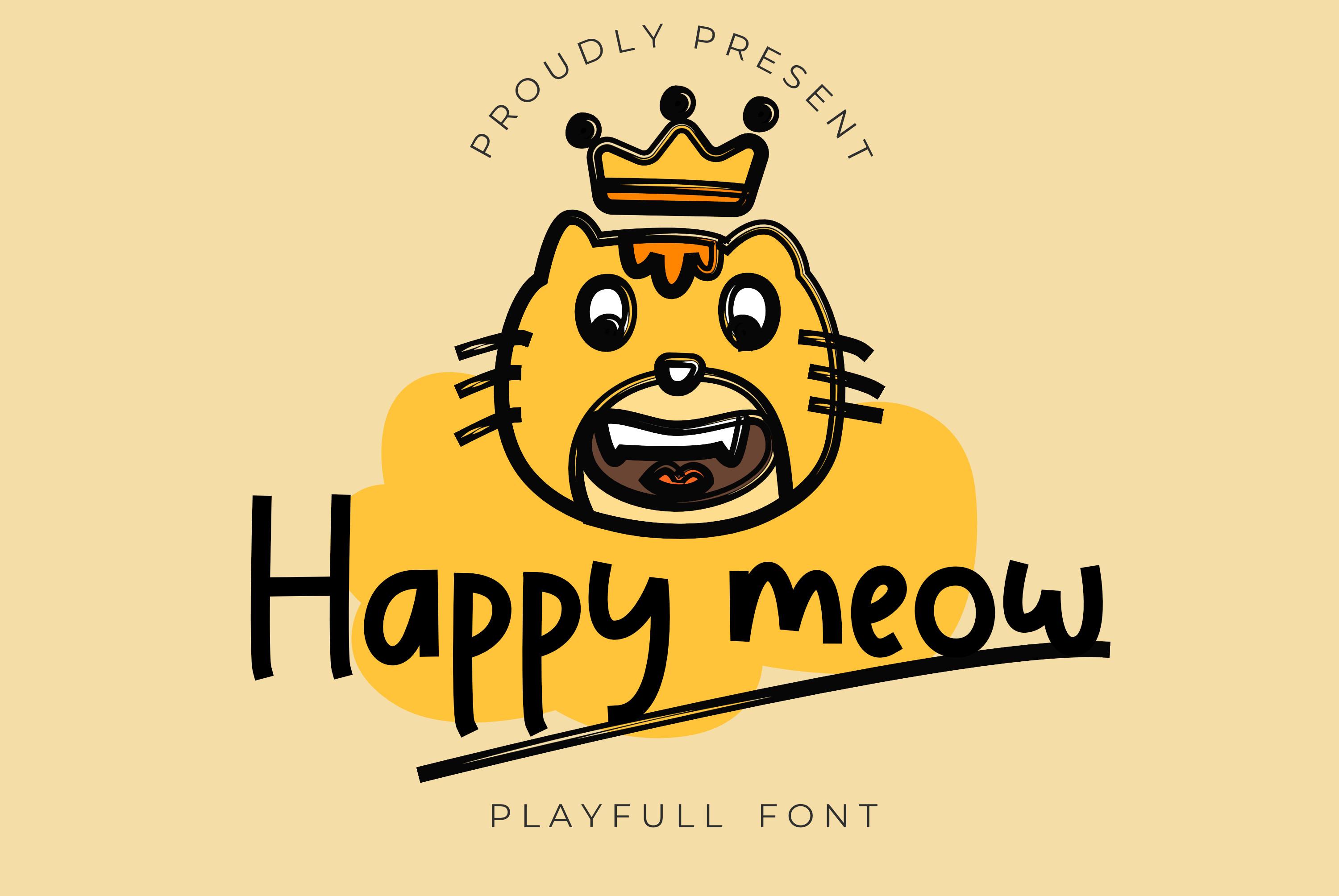 Happy Meow Font