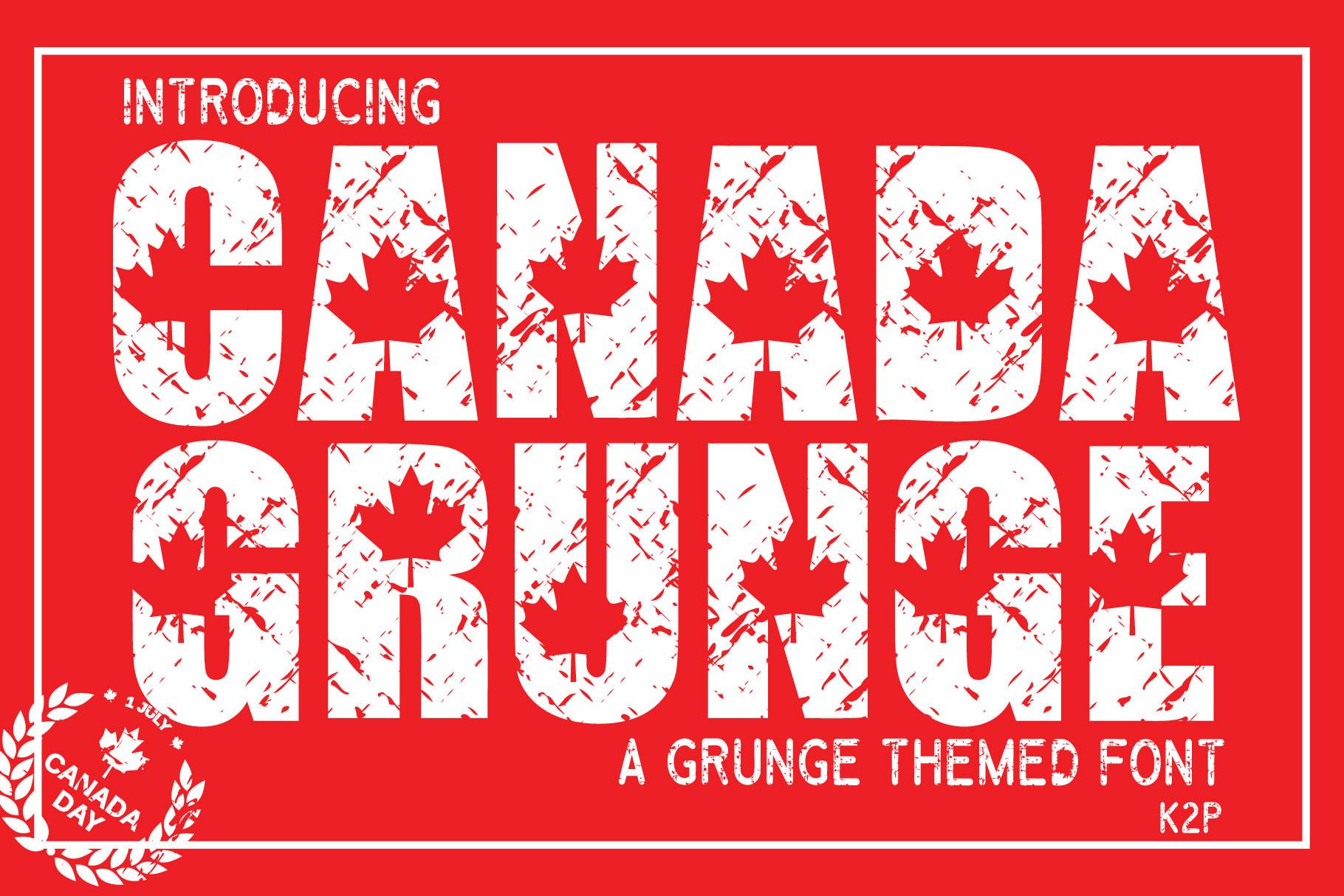 Canada Grunge Font