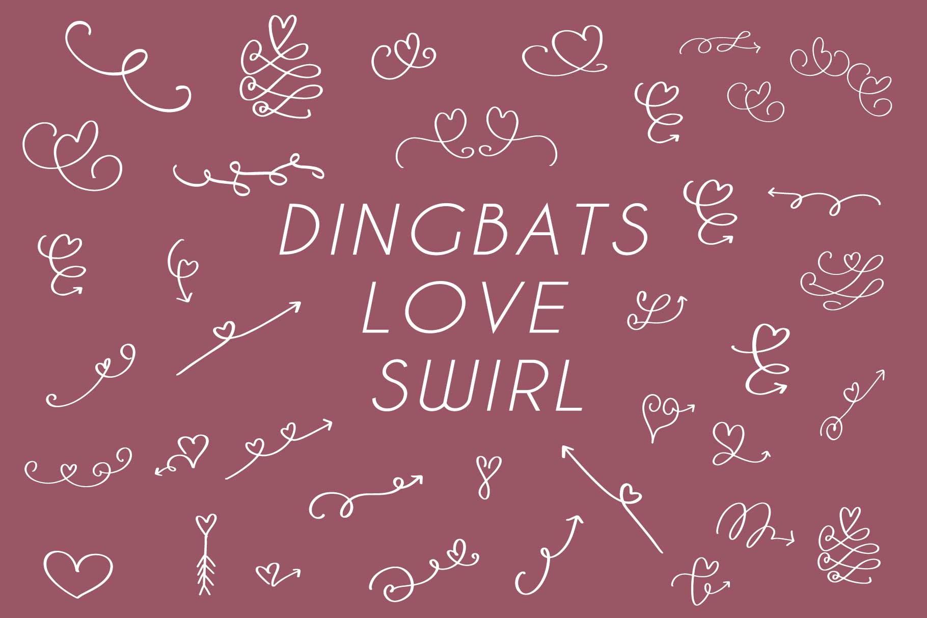 Dingbats Love Swirl Font