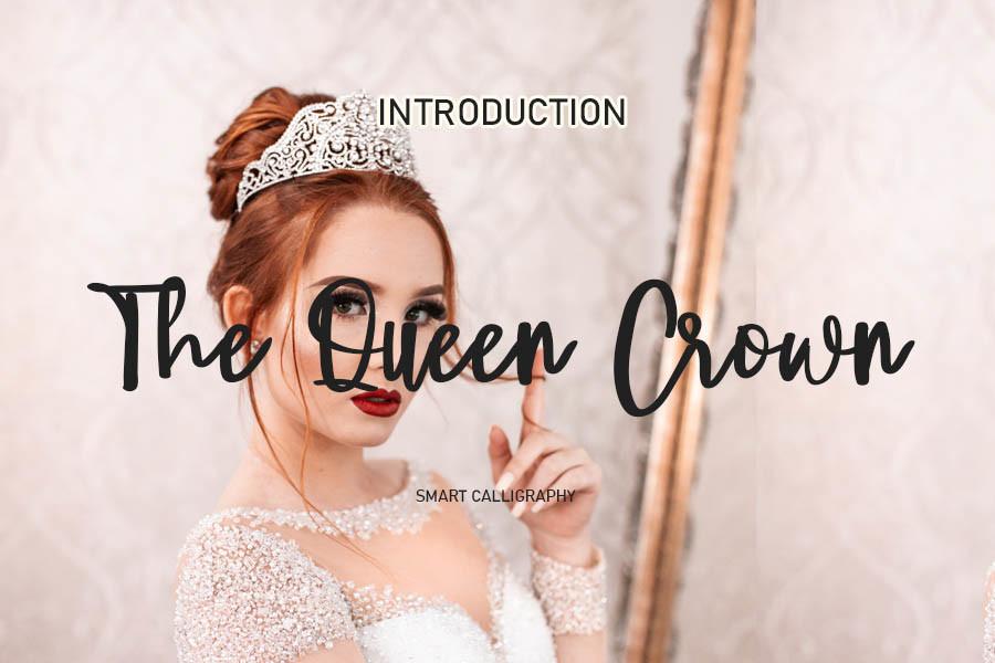 The Queen Crown Font