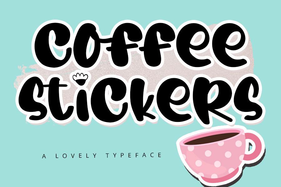 Coffee Stickers Font