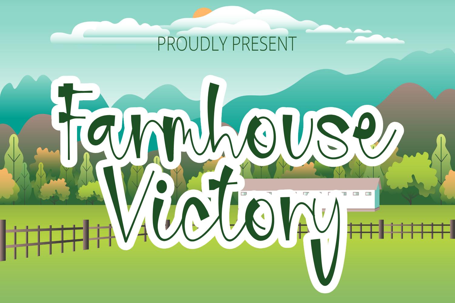 Farmhouse Victory Font