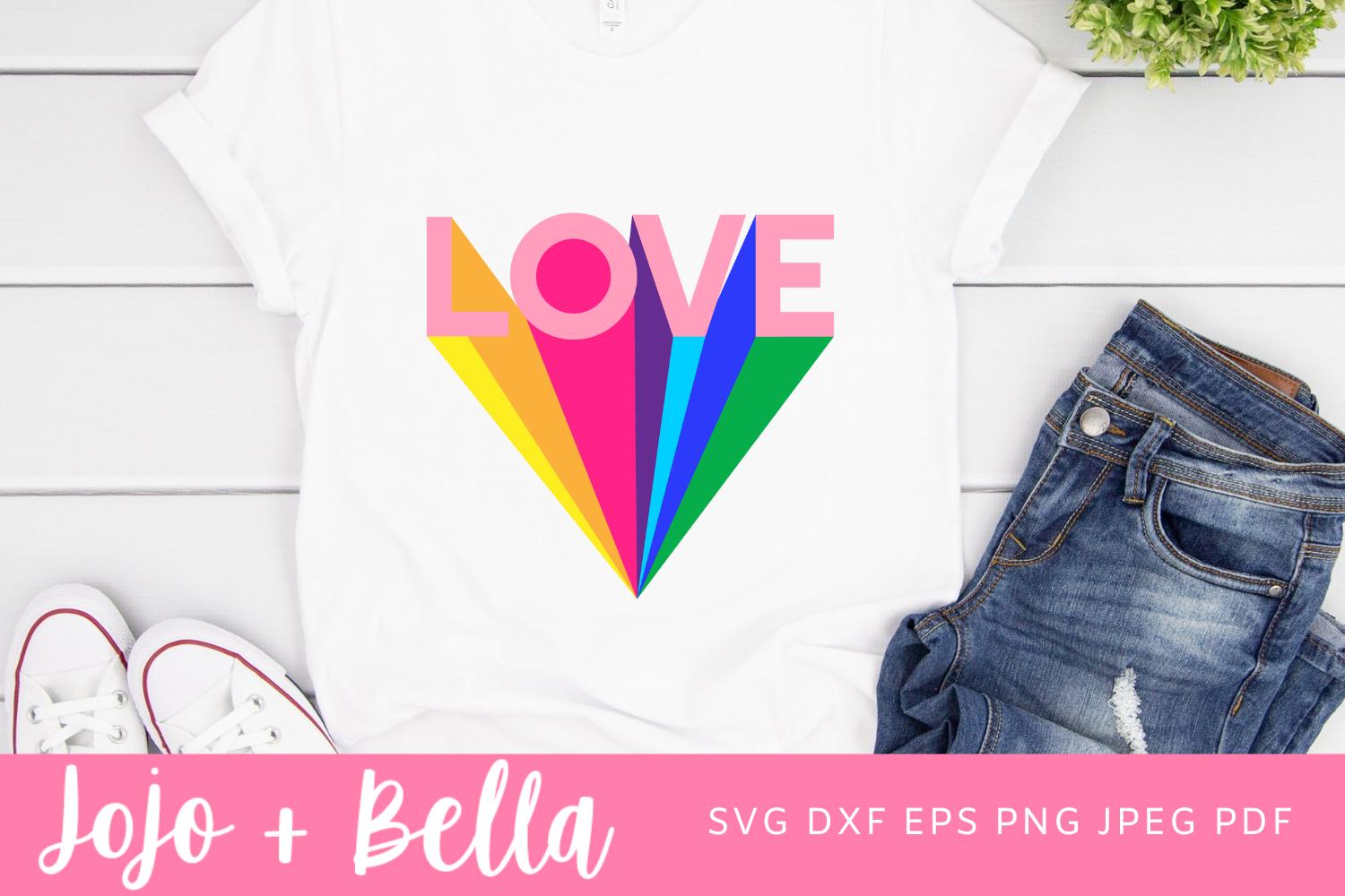 Love Svg, Love Rainbow SVG, Pride Svg, R