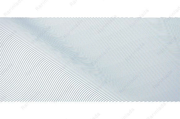 Abstract Blue Wave Lines Pattern Texture