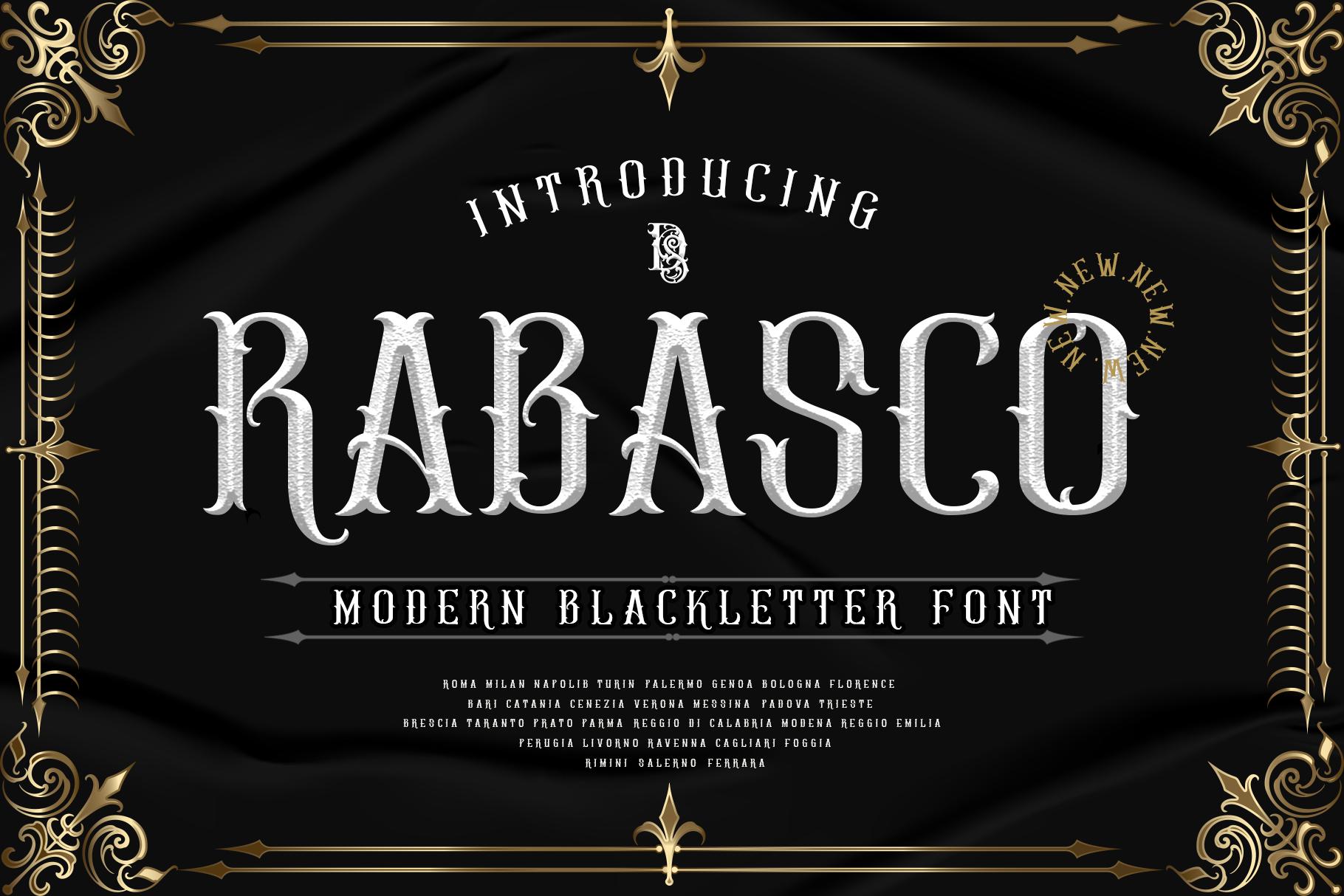 Rabasco Font