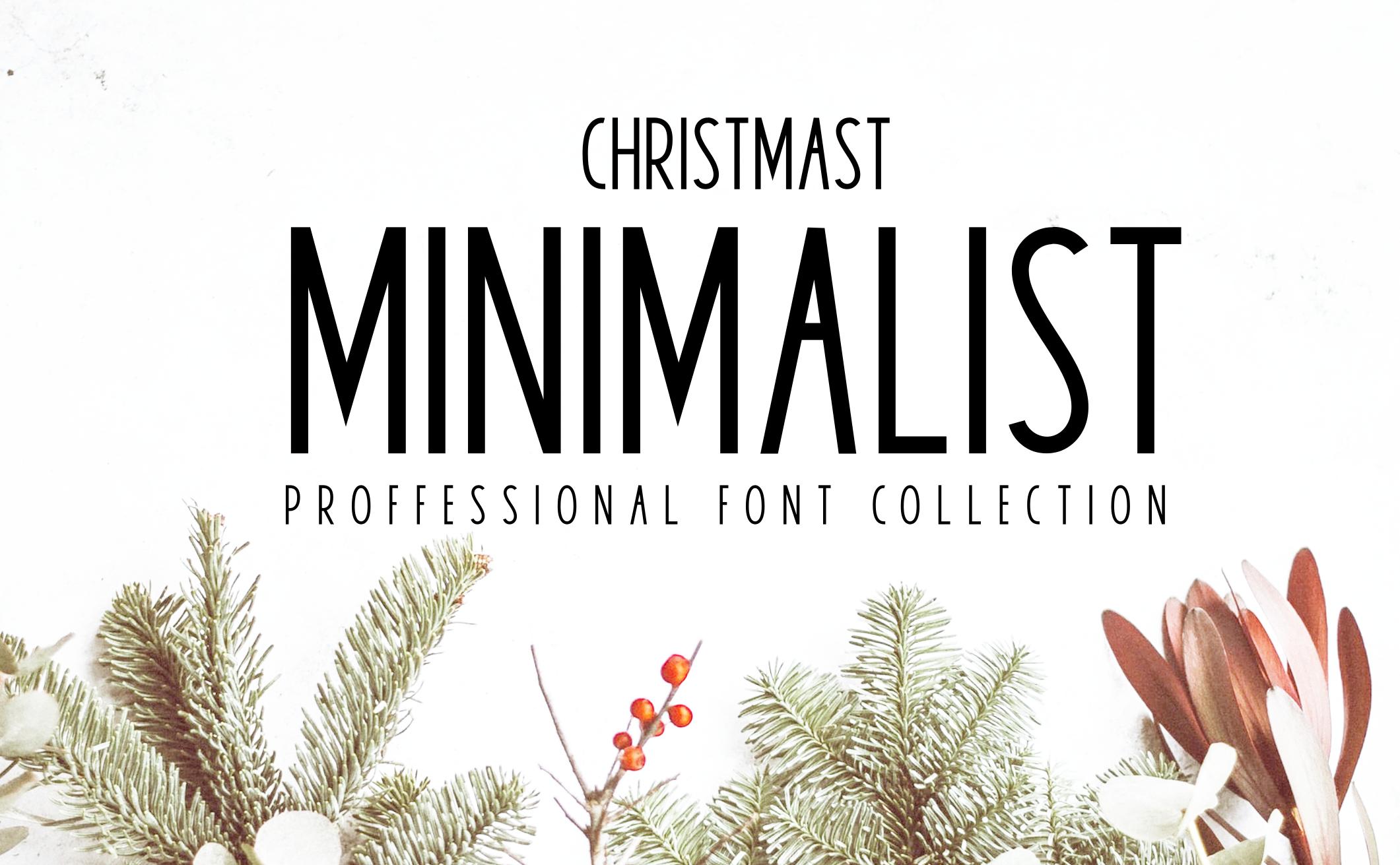 Christmas MInimalist Font
