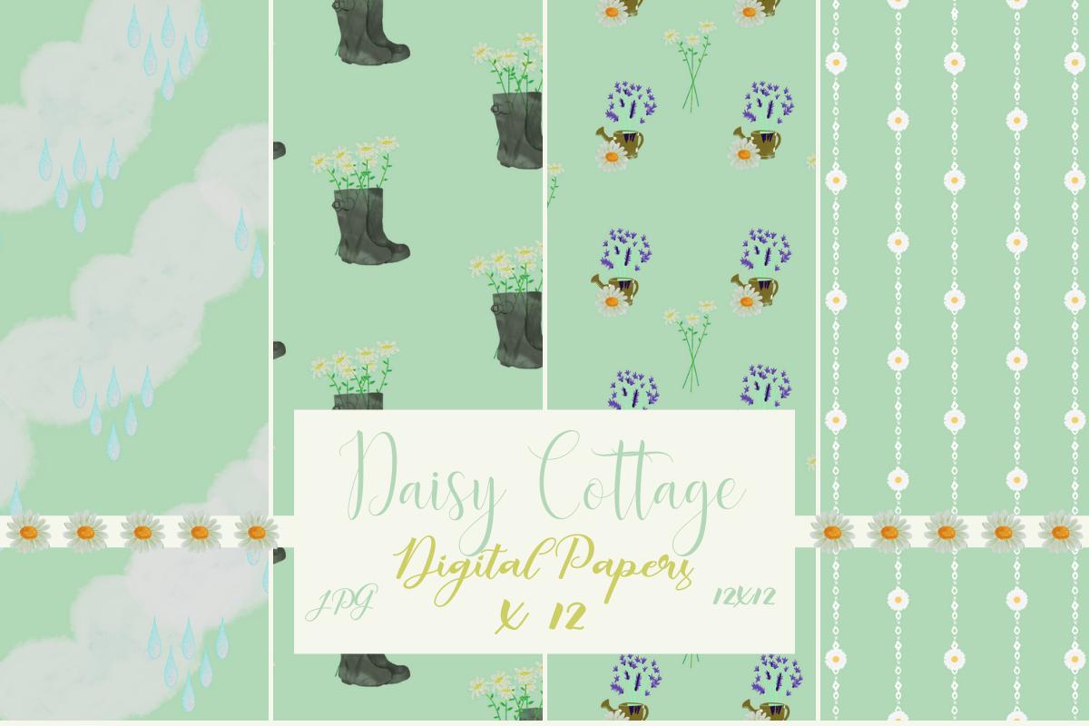 Daisy Cottage Digital Papers