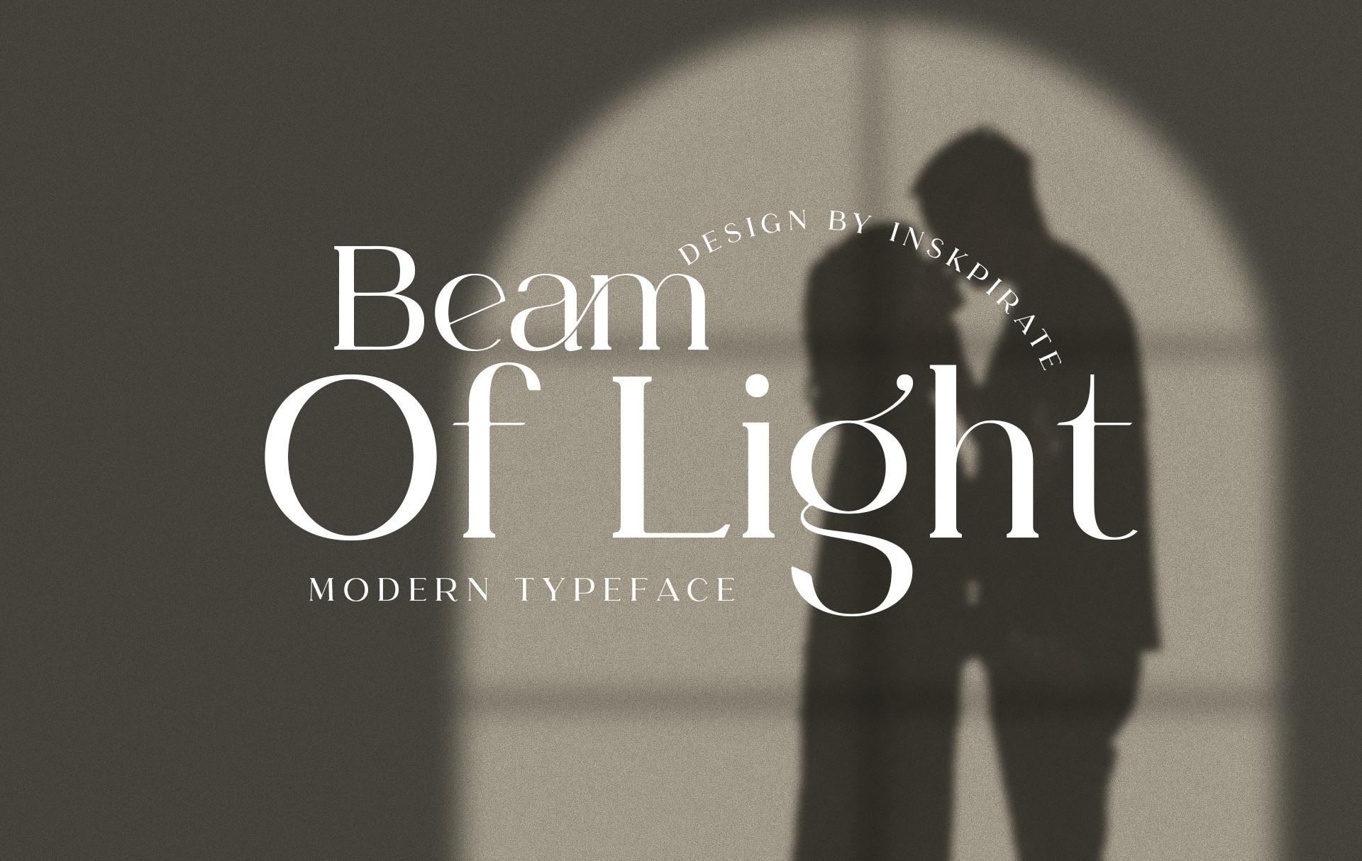 Beam of Light Font
