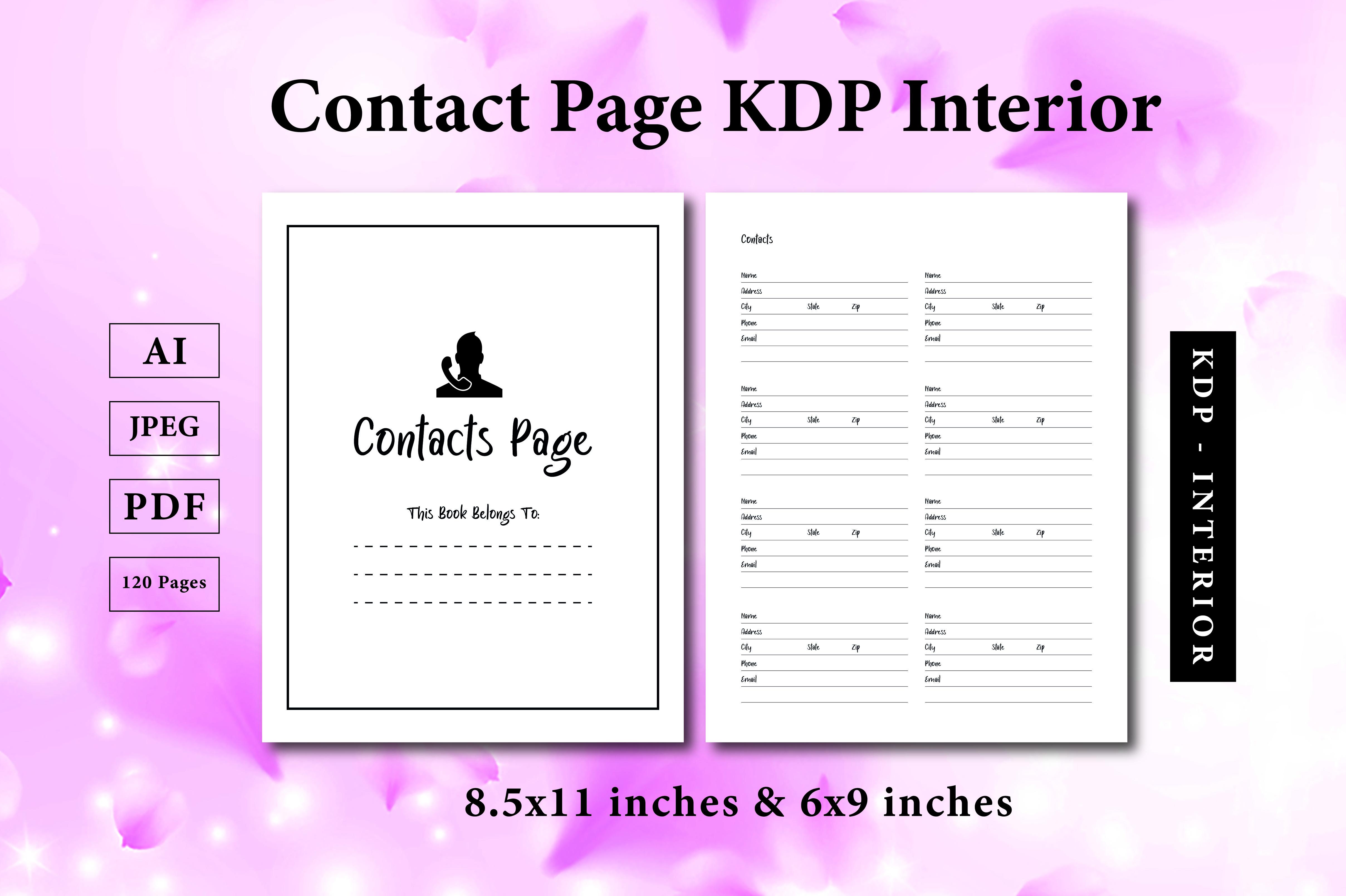 Contact Page KDP Interior