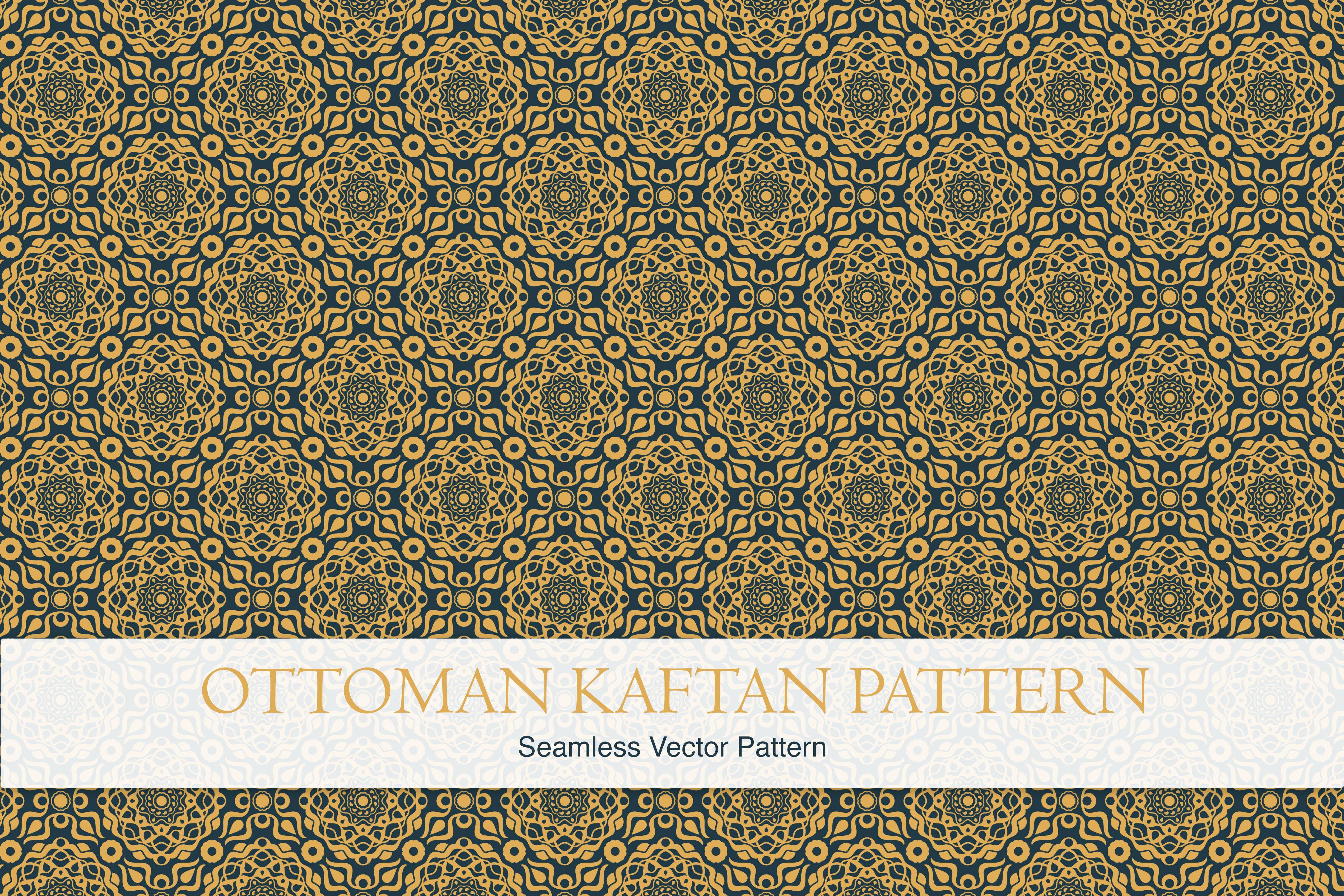 Seamless Ottoman Kaftan Vector Pattern