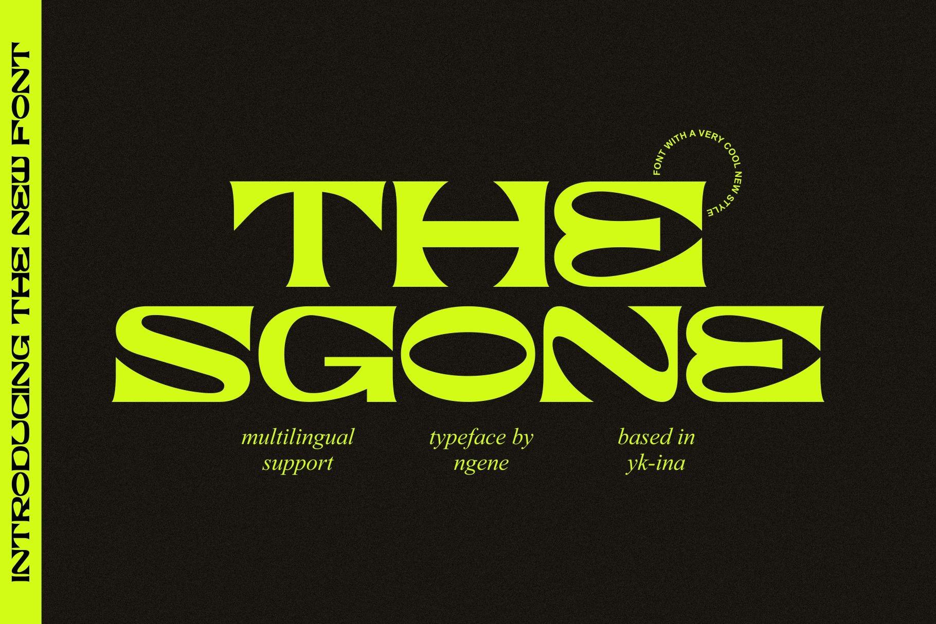 The Sgone Font