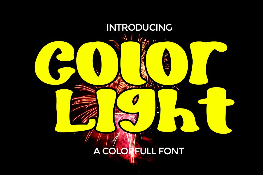 Color Light Font