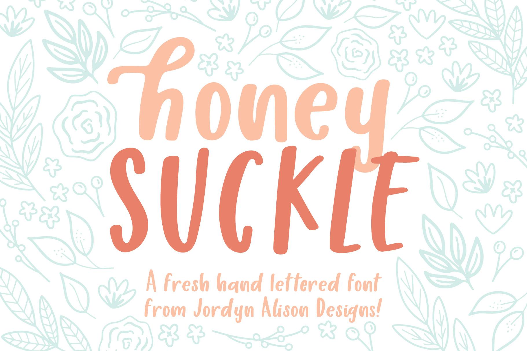 Honey Suckle Font