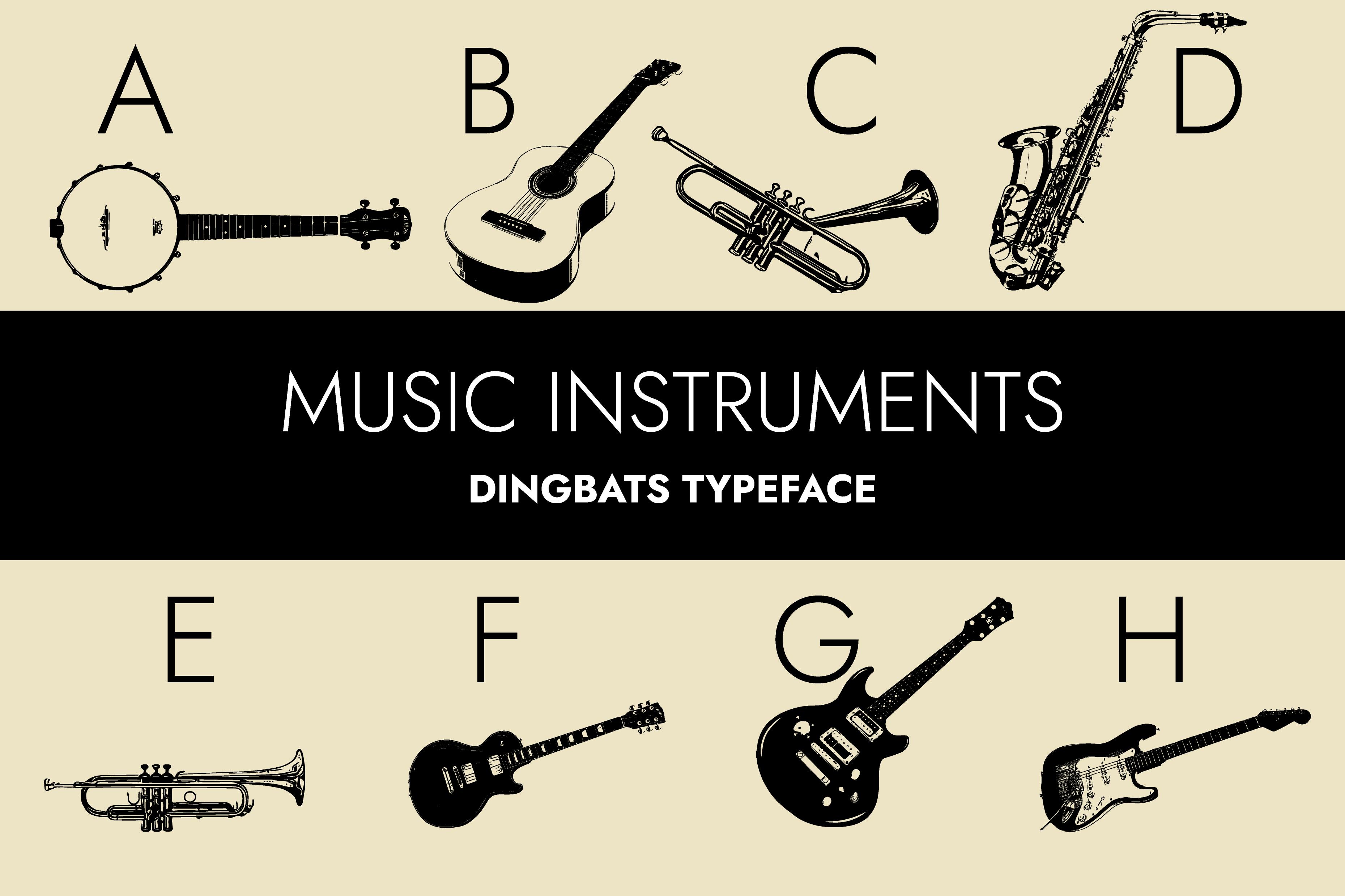 Music Instruments Font