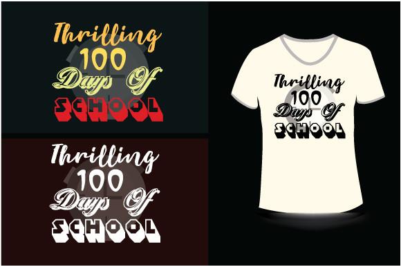 100 Days of School T-Shirt Design