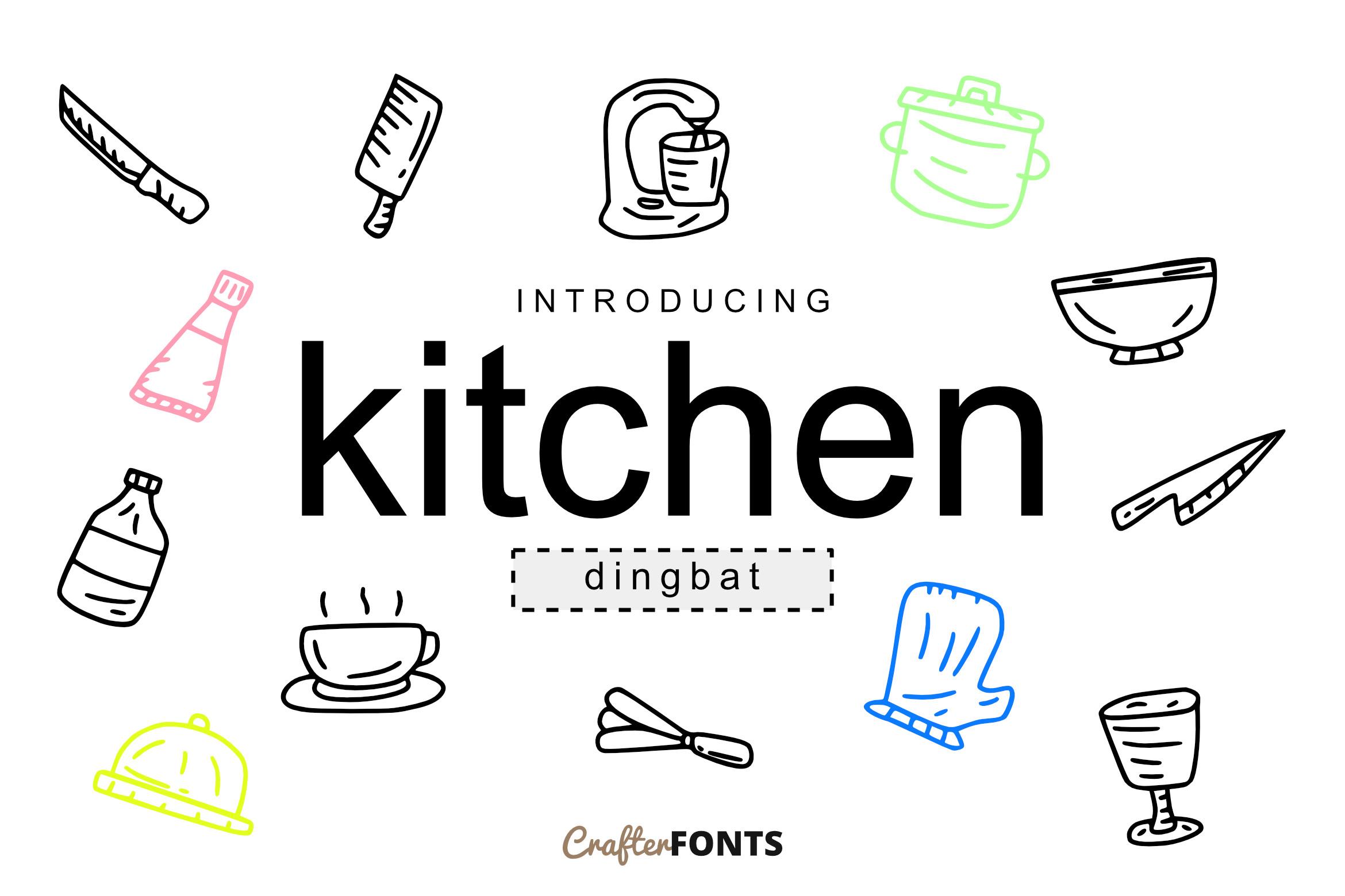 Kitchen Doodle Font